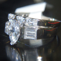 Lab Created Diamond Ring #01