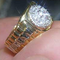 Mens Rolex Ring #1005