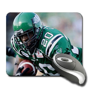 Saskatchewan Roughriders Mouse Pad Wes Cates #20