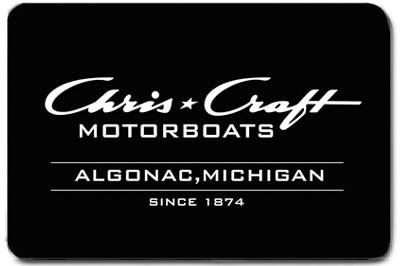 Chris Craft Black Boat Mat