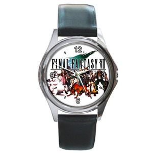 Final Fantasy Group Black Leather Watch