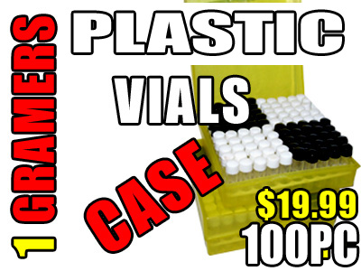 Plastic 1 Grams vials