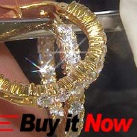 Lab Created Diamond Earrings # 24
