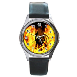 Final Fantasy Sephiroth Fire Leather Watch