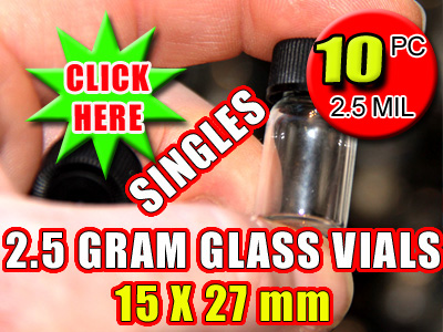 2.5 Gram Terpene Essential Oil | Glass Vials - 10 pack