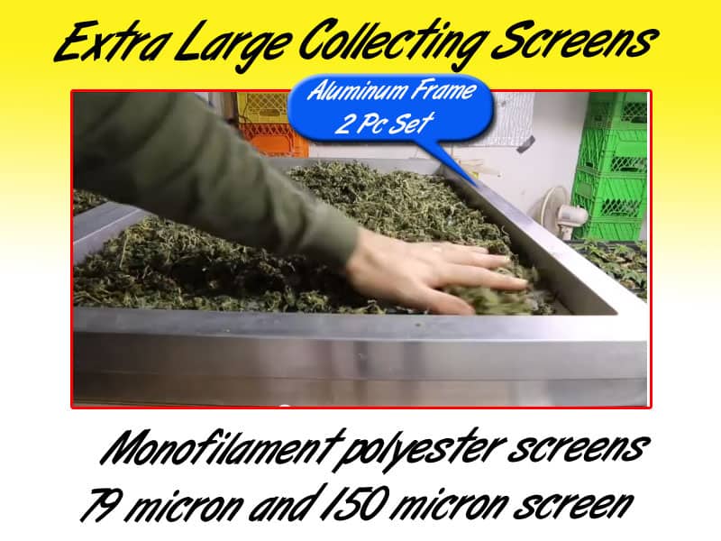 Large Dry Sift Screen Set by Bubble Bags