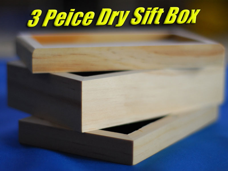 Wooden Box  Dry Sift Wooden Box Keif Extract Screen