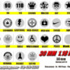 3D Inlay Stamps 30mm - Image 2