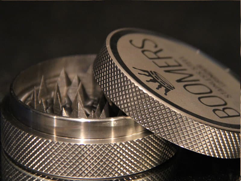 Grinder marihuana detail. The photo shows a macro photo oof a