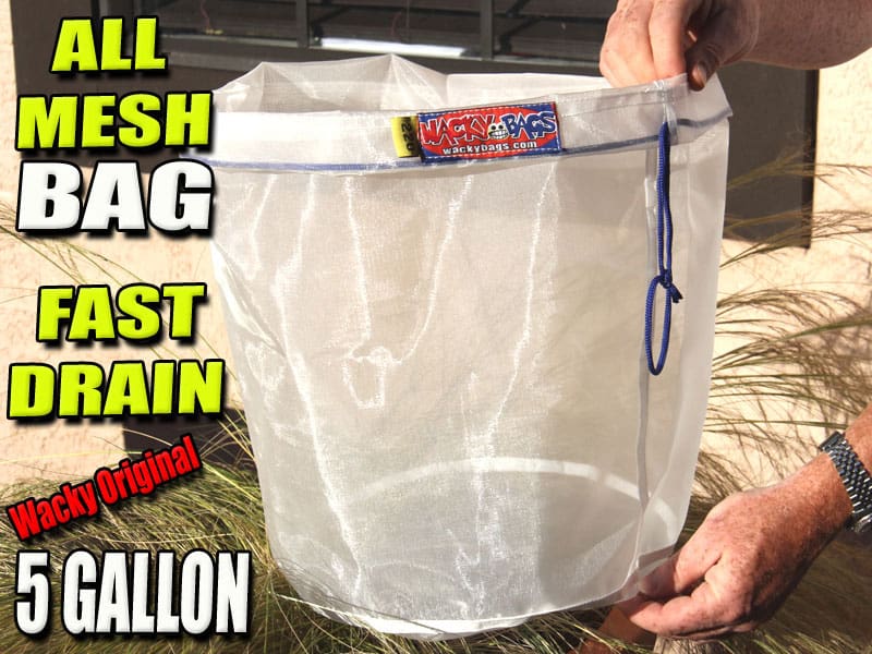 Five Gallon Wacky Bag Bubble Bags Hash Filters. Wacky Willys- 5 Bag Set