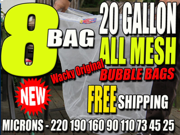 ALL MESH BUBBLE BAGS: 32-30-20 GALLON - 8 BAG SET - Image 6