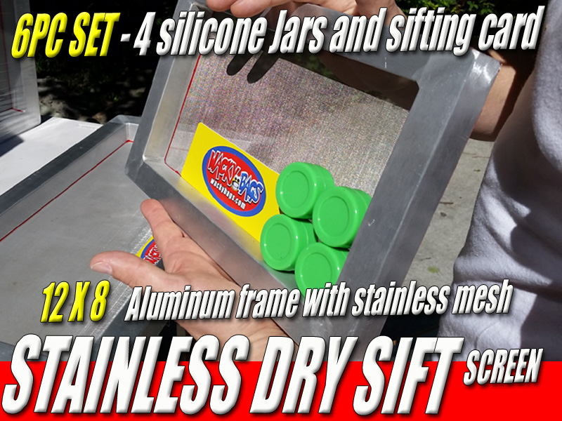 Dry Sift Hash Screens 20x24 Aluminum Frames - Wacky Willys