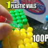 Plastic 1 ML Vials - 100 pc