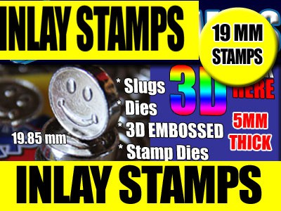 Piecemaker press inlay stamps