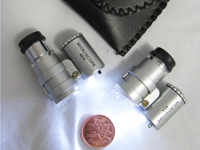 Magnifier Microscope  Mini Microscope 45X with Light