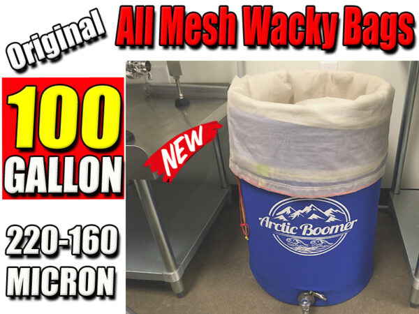 100 Gallon 220 micron All Mesh Bubble Mixing Filter Bags