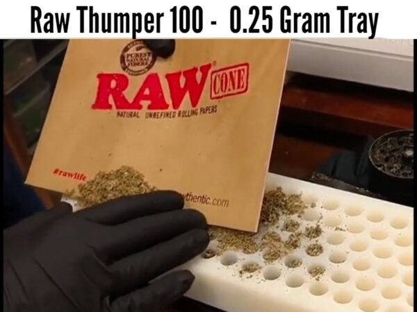 Raw Thumper 100 Pre Roll Cone Filling Machine - Extra Plates 0.25 Gram
